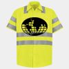Men's High Visibility Safety Short Sleeve Work Shirt Thumbnail
