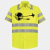 Men's High Visibility Safety Short Sleeve Work Shirt Thumbnail
