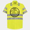 Men's High Visibility Safety Short Sleeve Work Shirt Thumbnail