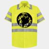 Men's High Visibility Safety Short Sleeve Work Shirt Thumbnail