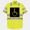 Men's High Visibility Safety Short Sleeve Work Shirt Thumbnail