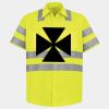 Men's High Visibility Safety Short Sleeve Work Shirt Thumbnail
