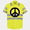Men's High Visibility Safety Short Sleeve Work Shirt Thumbnail