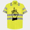 Men's High Visibility Safety Short Sleeve Work Shirt Thumbnail