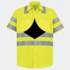 Men's High Visibility Safety Short Sleeve Work Shirt Thumbnail