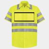 Men's High Visibility Safety Short Sleeve Work Shirt Thumbnail