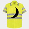 Men's High Visibility Safety Short Sleeve Work Shirt Thumbnail