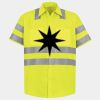 Men's High Visibility Safety Short Sleeve Work Shirt Thumbnail