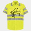 Men's High Visibility Safety Short Sleeve Work Shirt Thumbnail