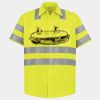 Men's High Visibility Safety Short Sleeve Work Shirt Thumbnail
