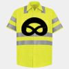 Men's High Visibility Safety Short Sleeve Work Shirt Thumbnail