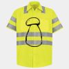 Men's High Visibility Safety Short Sleeve Work Shirt Thumbnail