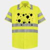 Men's High Visibility Safety Short Sleeve Work Shirt Thumbnail