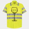 Men's High Visibility Safety Short Sleeve Work Shirt Thumbnail