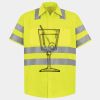 Men's High Visibility Safety Short Sleeve Work Shirt Thumbnail