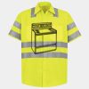 Men's High Visibility Safety Short Sleeve Work Shirt Thumbnail