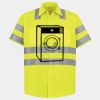 Men's High Visibility Safety Short Sleeve Work Shirt Thumbnail