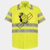 Men's High Visibility Safety Short Sleeve Work Shirt Thumbnail