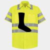 Men's High Visibility Safety Short Sleeve Work Shirt Thumbnail