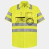 Men's High Visibility Safety Short Sleeve Work Shirt Thumbnail