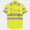 Men's High Visibility Safety Short Sleeve Work Shirt Thumbnail