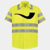 Men's High Visibility Safety Short Sleeve Work Shirt Thumbnail