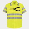 Men's High Visibility Safety Short Sleeve Work Shirt Thumbnail