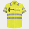 Men's High Visibility Safety Short Sleeve Work Shirt Thumbnail