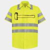 Men's High Visibility Safety Short Sleeve Work Shirt Thumbnail