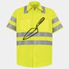 Men's High Visibility Safety Short Sleeve Work Shirt Thumbnail