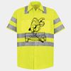 Men's High Visibility Safety Short Sleeve Work Shirt Thumbnail