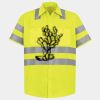 Men's High Visibility Safety Short Sleeve Work Shirt Thumbnail