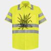Men's High Visibility Safety Short Sleeve Work Shirt Thumbnail