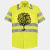 Men's High Visibility Safety Short Sleeve Work Shirt Thumbnail