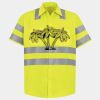 Men's High Visibility Safety Short Sleeve Work Shirt Thumbnail