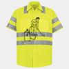 Men's High Visibility Safety Short Sleeve Work Shirt Thumbnail