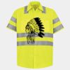 Men's High Visibility Safety Short Sleeve Work Shirt Thumbnail