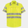 Men's High Visibility Safety Short Sleeve Work Shirt Thumbnail