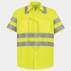 Men's High Visibility Safety Short Sleeve Work Shirt Thumbnail
