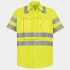 Men's High Visibility Safety Short Sleeve Work Shirt Thumbnail