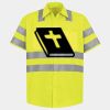 Men's High Visibility Safety Short Sleeve Work Shirt Thumbnail