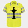 Men's High Visibility Safety Short Sleeve Work Shirt Thumbnail