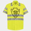 Men's High Visibility Safety Short Sleeve Work Shirt Thumbnail