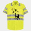 Men's High Visibility Safety Short Sleeve Work Shirt Thumbnail