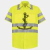 Men's High Visibility Safety Short Sleeve Work Shirt Thumbnail