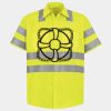 Men's High Visibility Safety Short Sleeve Work Shirt Thumbnail