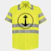 Men's High Visibility Safety Short Sleeve Work Shirt Thumbnail