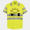 Men's High Visibility Safety Short Sleeve Work Shirt Thumbnail