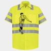 Men's High Visibility Safety Short Sleeve Work Shirt Thumbnail