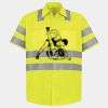 Men's High Visibility Safety Short Sleeve Work Shirt Thumbnail